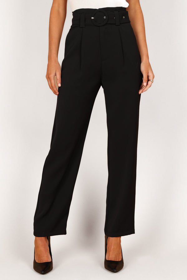 BOTTOMS Kristina High Waisted Pants - Black