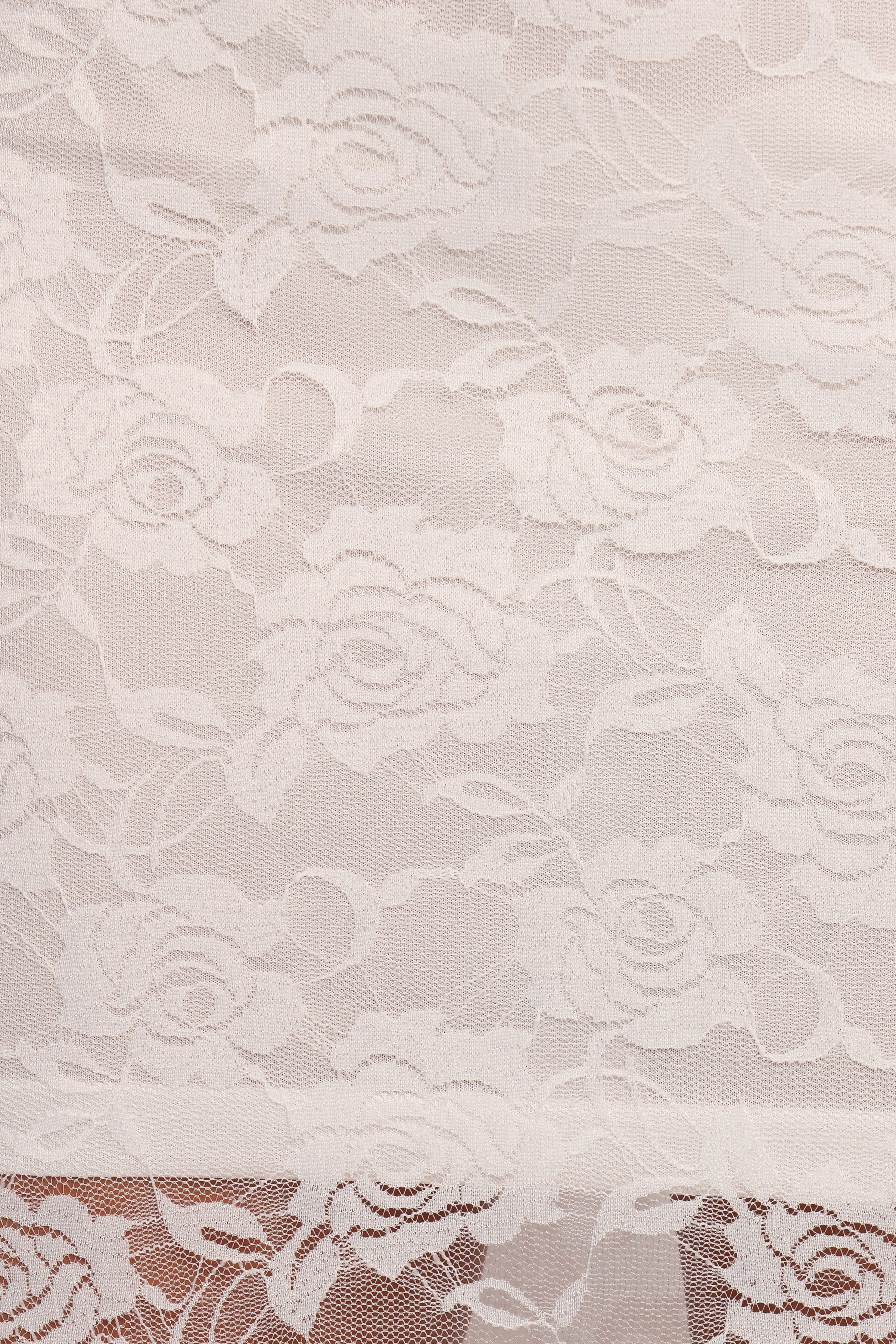 BOTTOMS Laken Sheer Lace Maxi Skirt - White