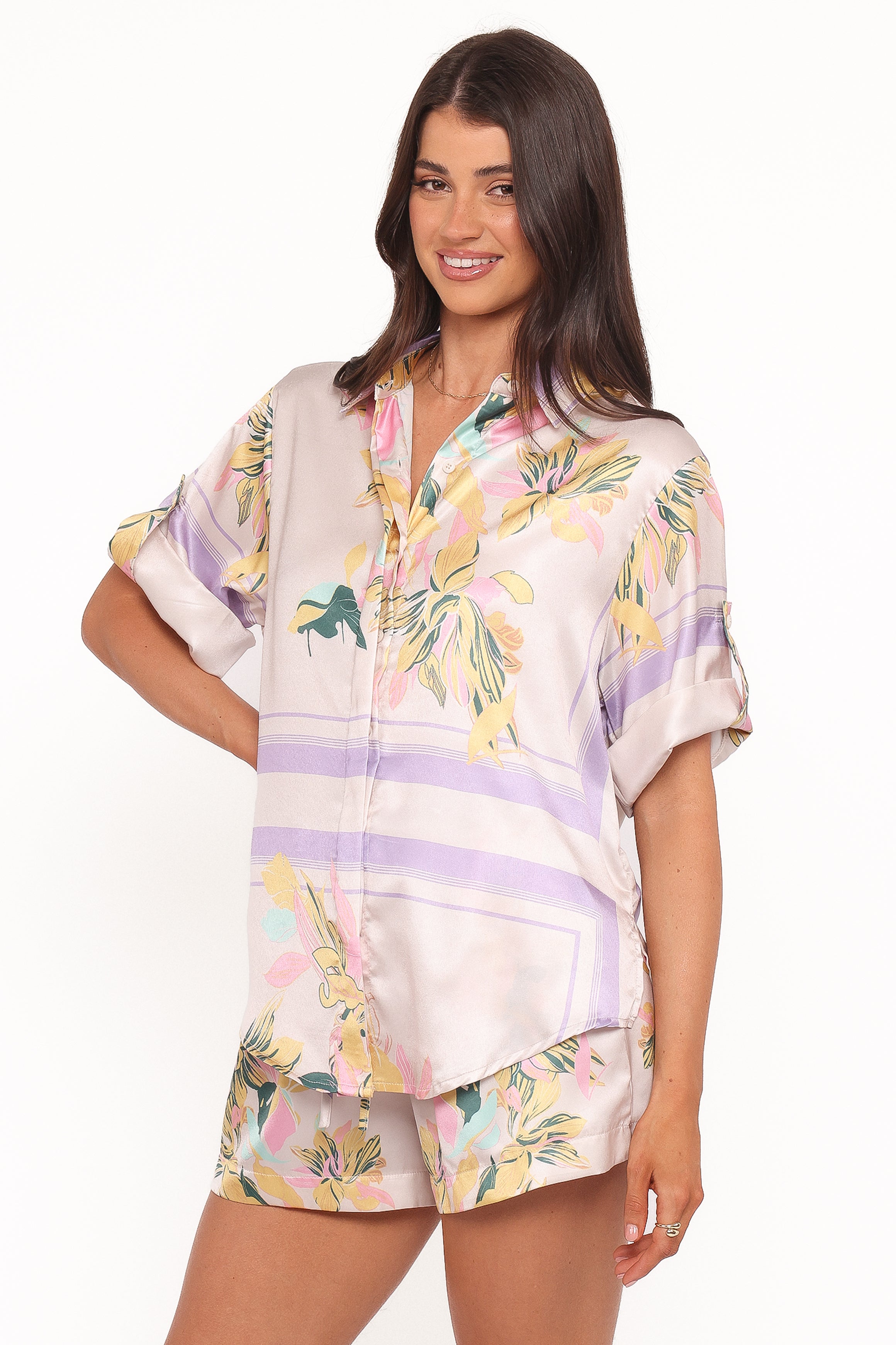 BOTTOMS Lara Shorts - Lavender Print