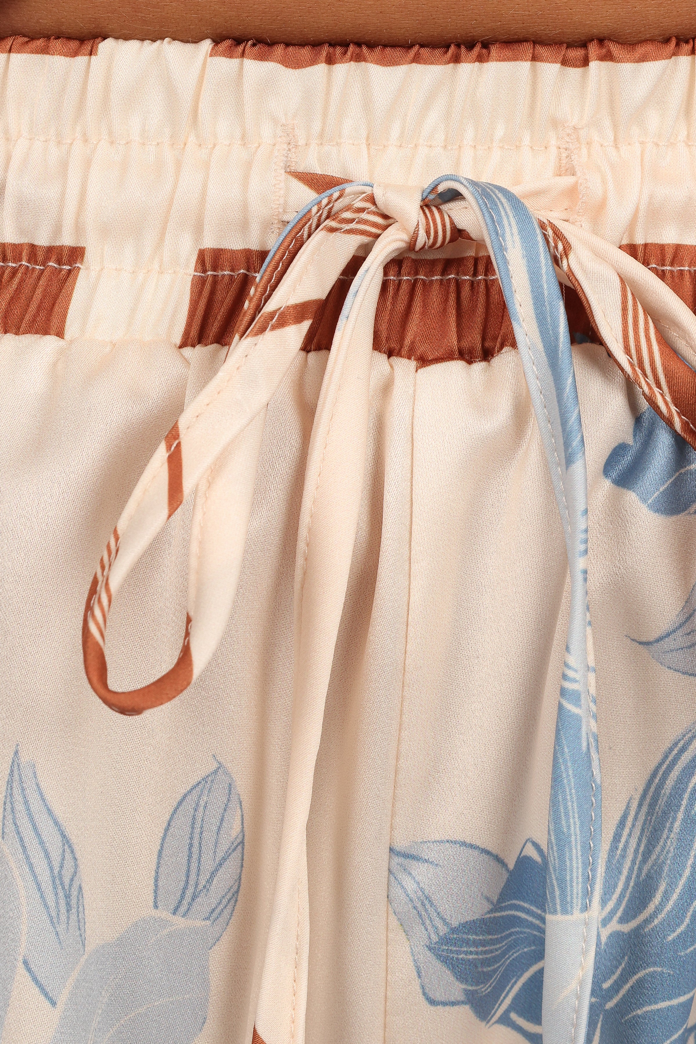 BOTTOMS Lara Shorts - Pale Blue Print