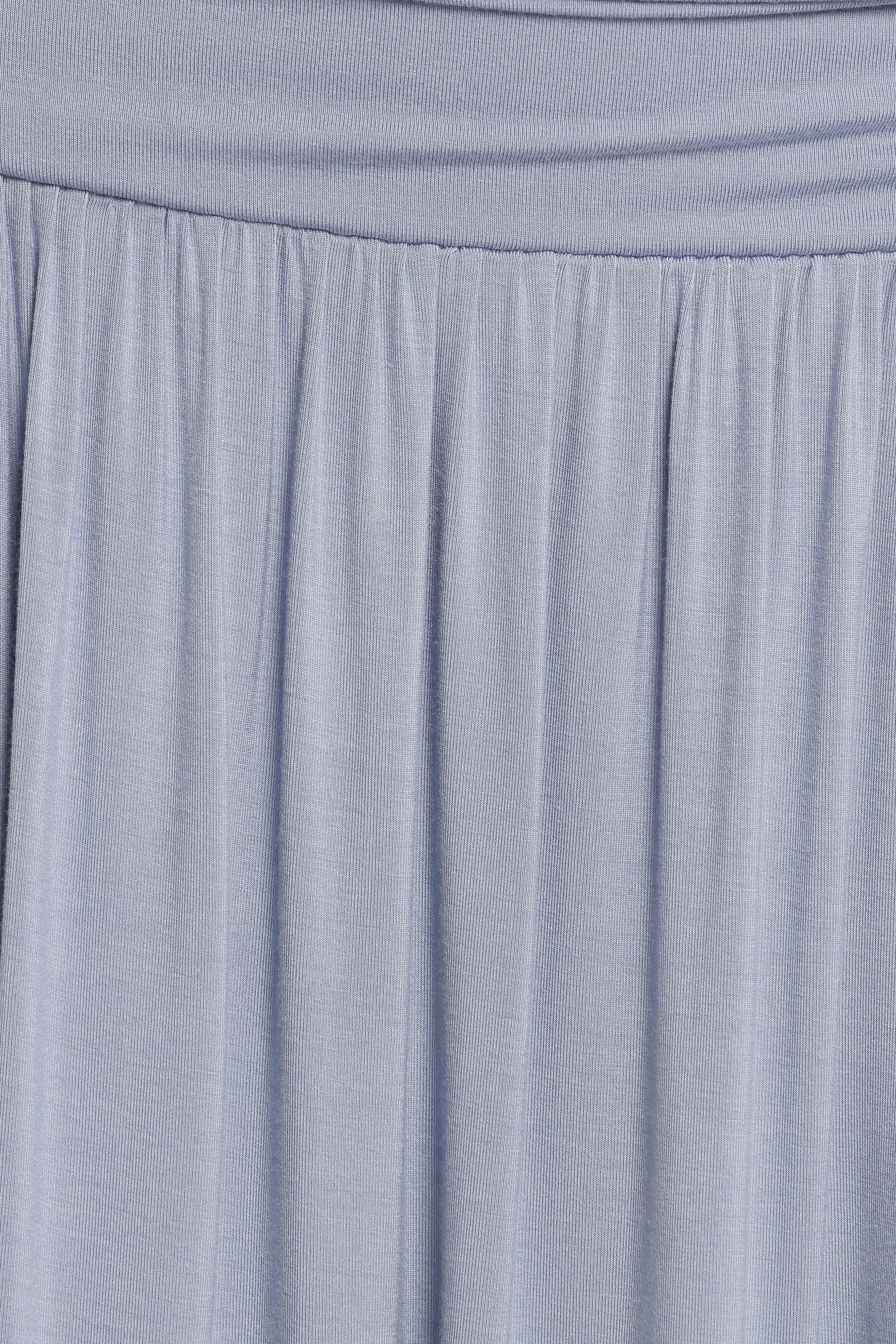 BOTTOMS Lavia Ruched Knit Maxi Skirt - Soft Blue