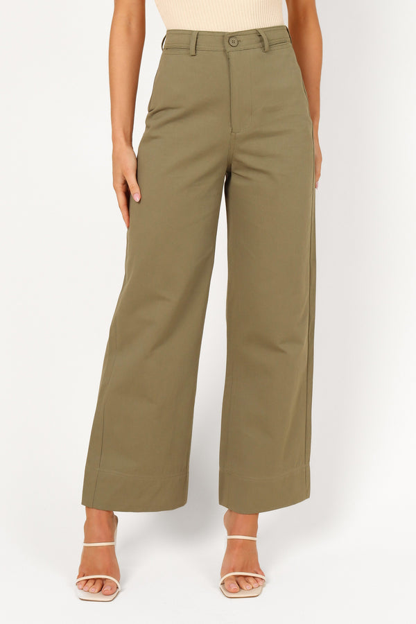 BOTTOMS Lawrence Pant - Olive Green