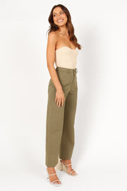 BOTTOMS Lawrence Pant - Olive Green