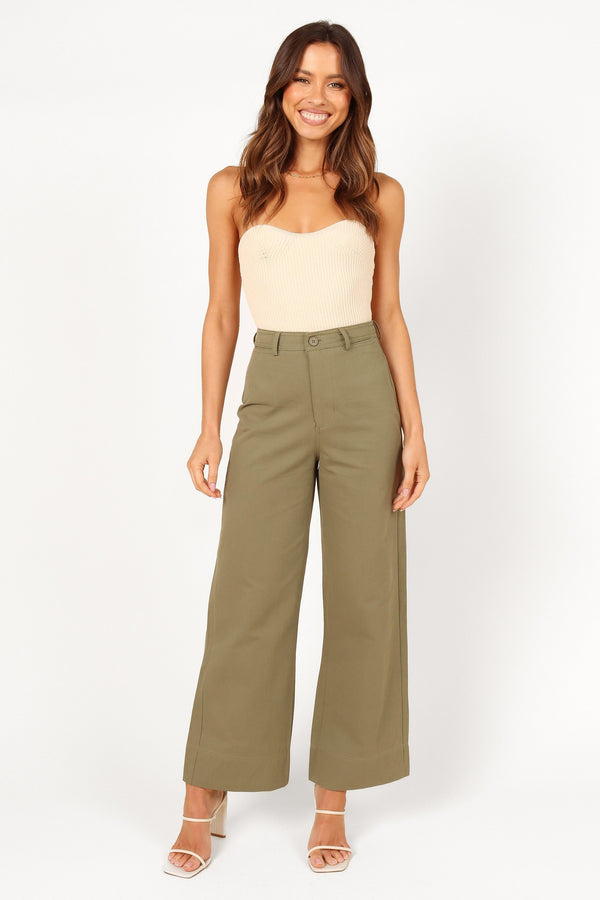 BOTTOMS Lawrence Pant - Olive Green