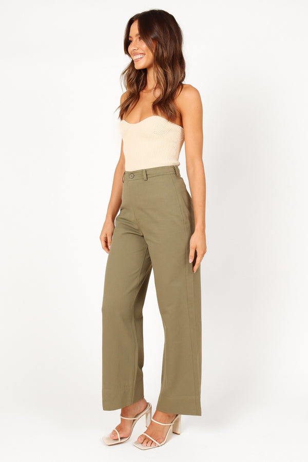 BOTTOMS Lawrence Pant - Olive Green