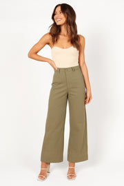 BOTTOMS Lawrence Pant - Olive Green