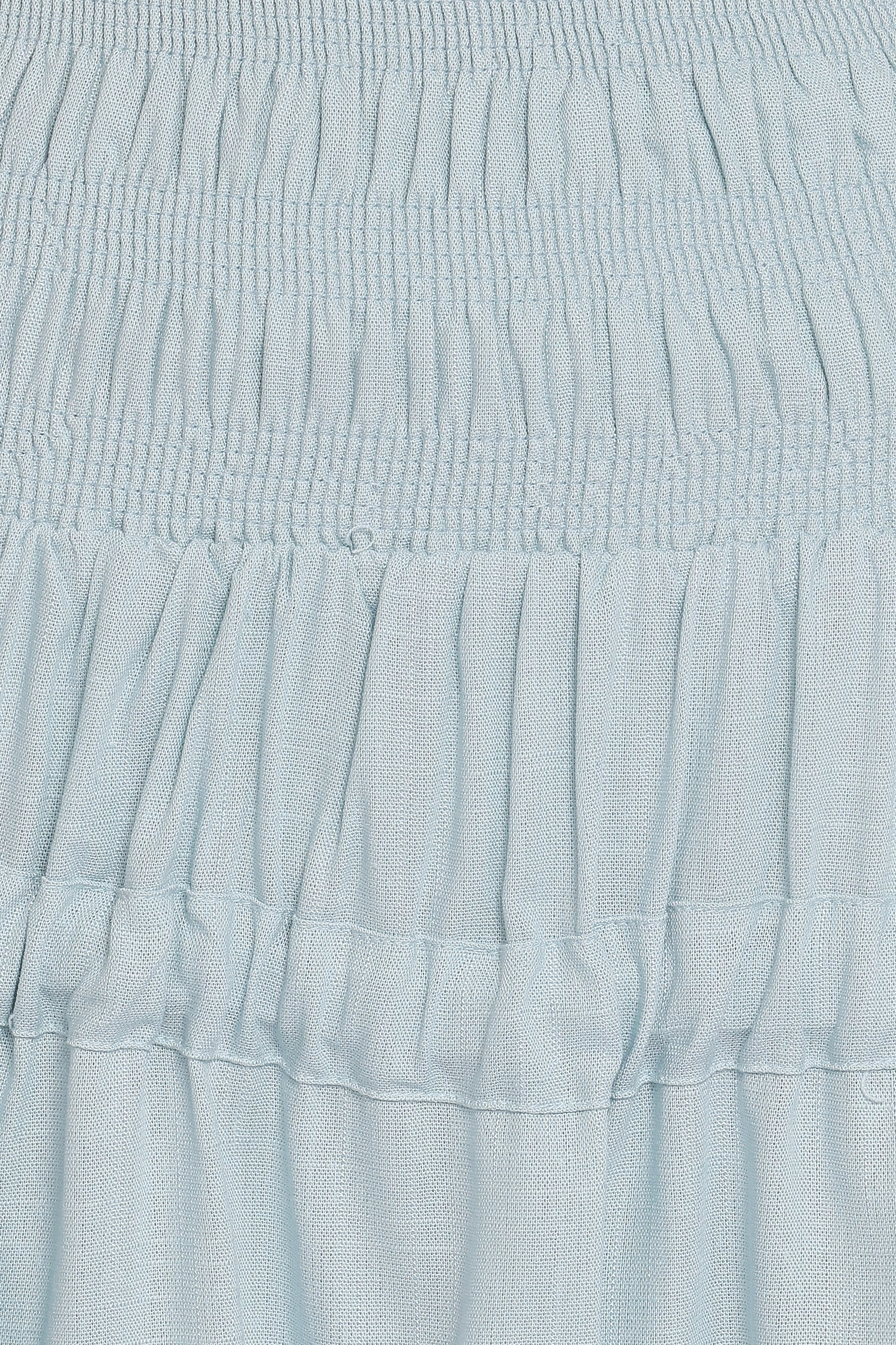 BOTTOMS Leah Mini Skirt Side Ties - Baby Blue