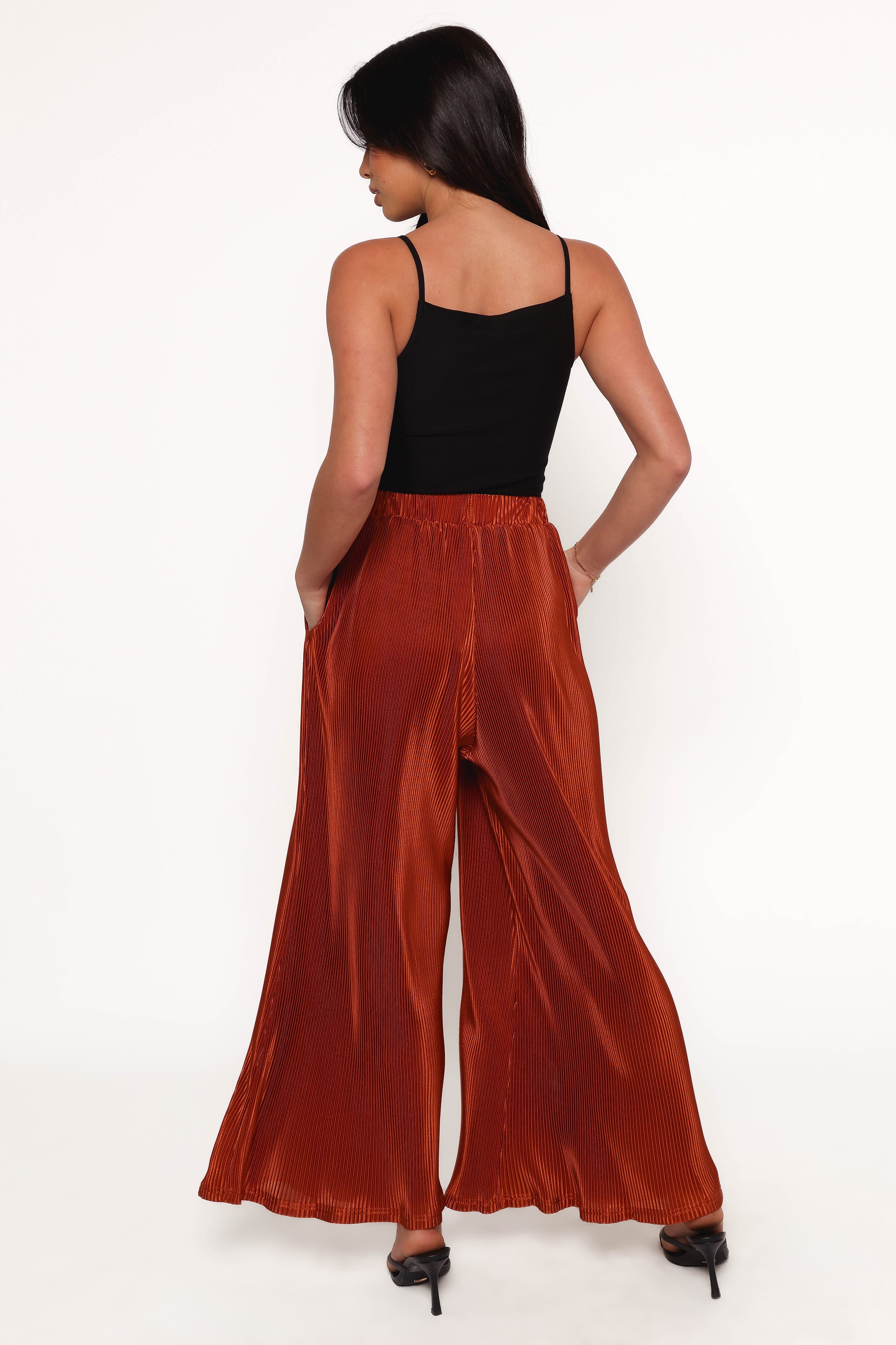 BOTTOMS Leria Wide Pant - Burnt Orange