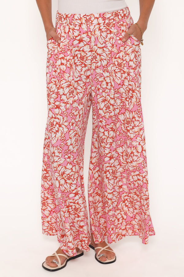 BOTTOMS Lessie Pants - Pink Floral