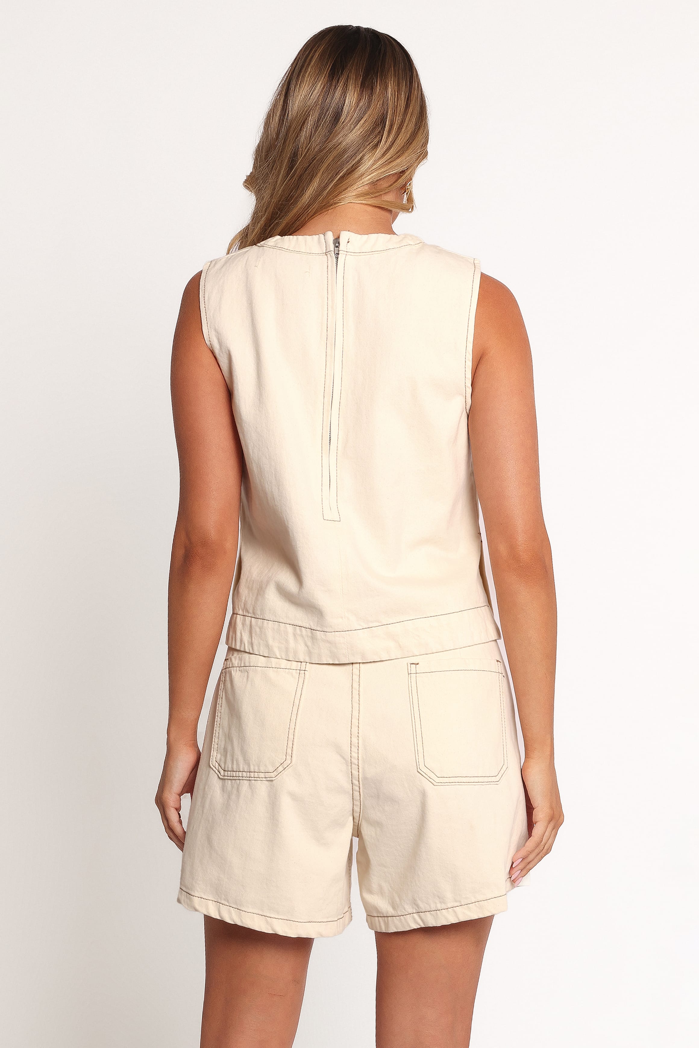 BOTTOMS Levi Short - Ecru