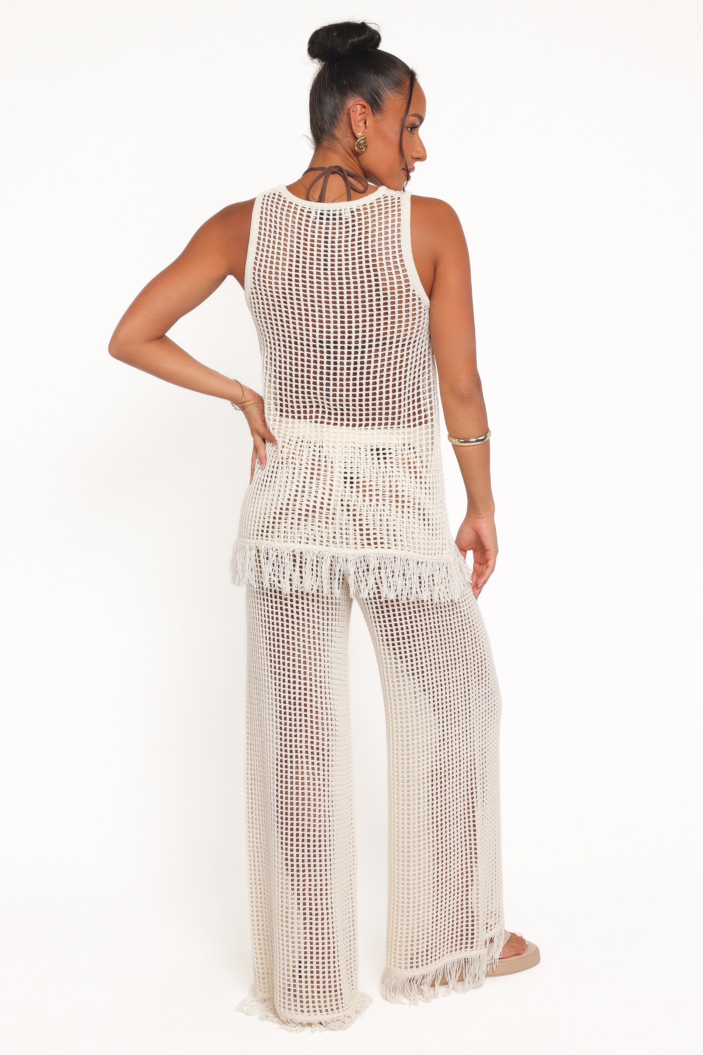 BOTTOMS Lorna Knitted Pant - Off White