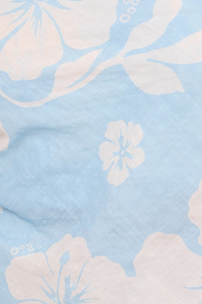 BOTTOMS Lourdes Wide Leg Pant - Blue Hibiscus
