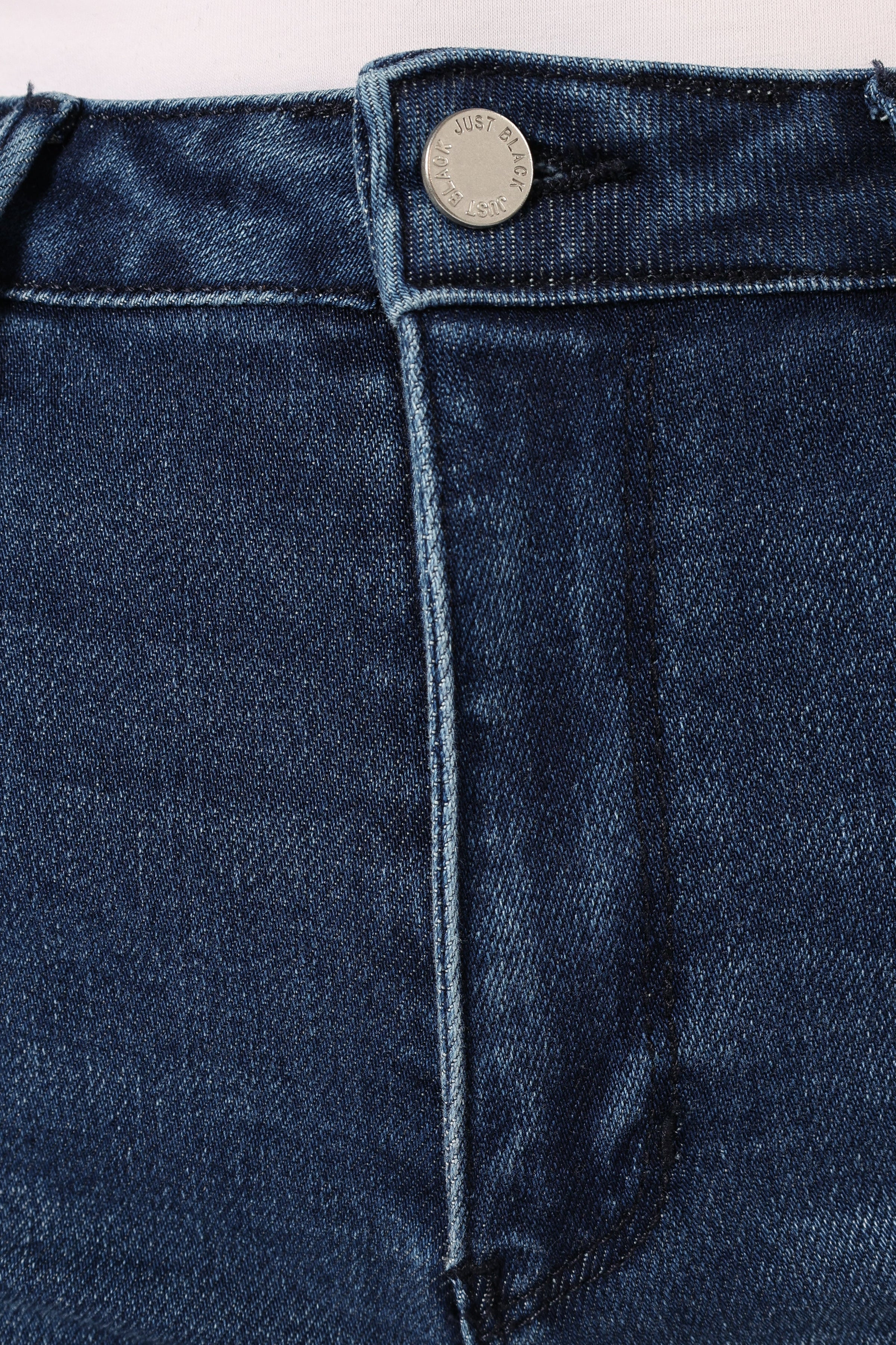 BOTTOMS @Luna High Rise Tonal Crop Flare Jean - Dark Denim