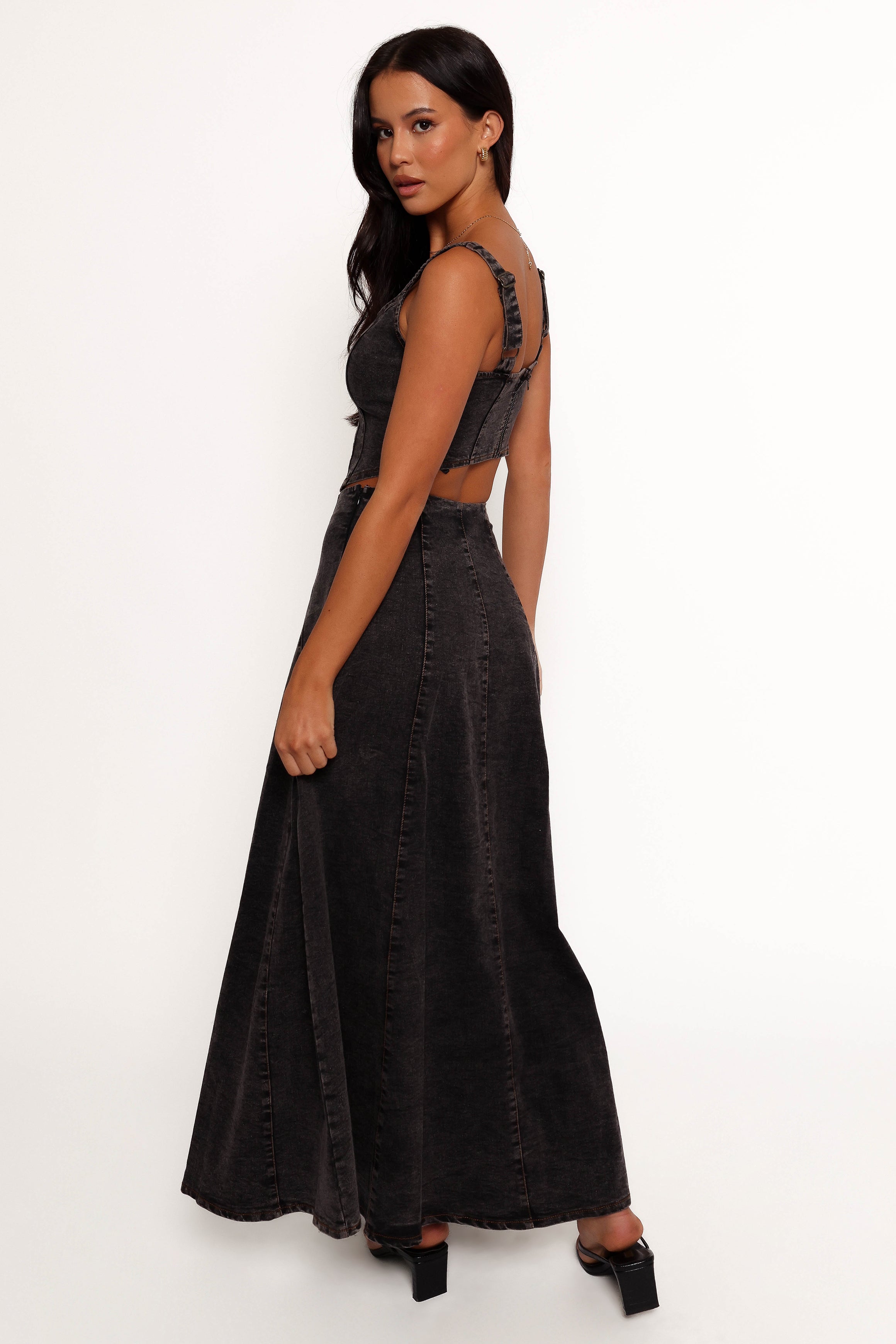 BOTTOMS Mara Midi Skirt - Black