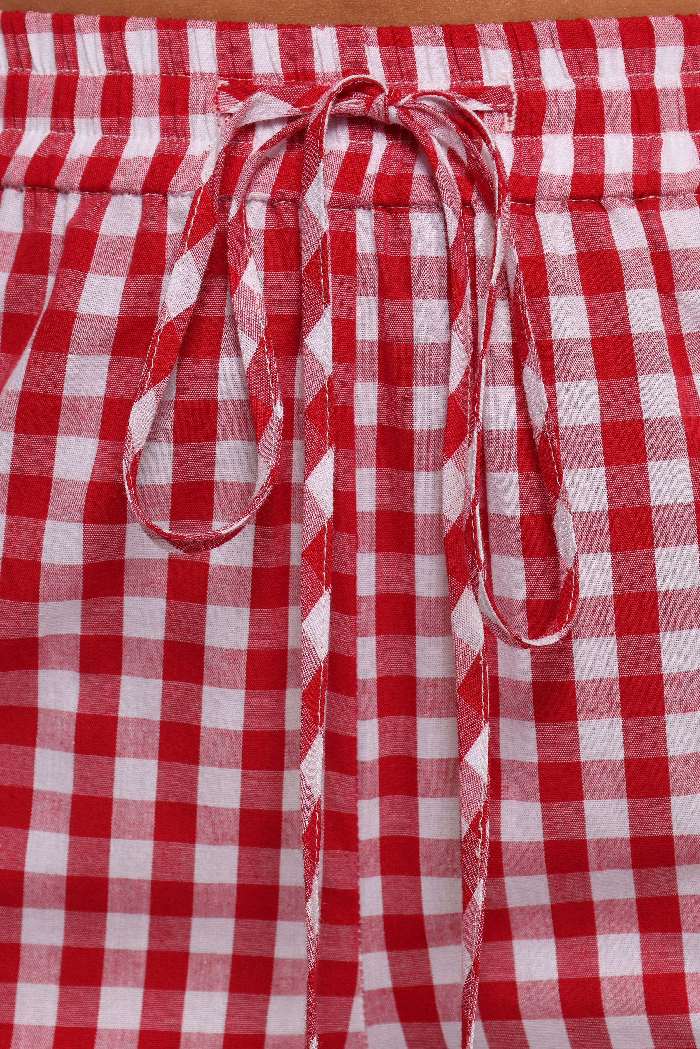 BOTTOMS Marina Pant - Red Gingham