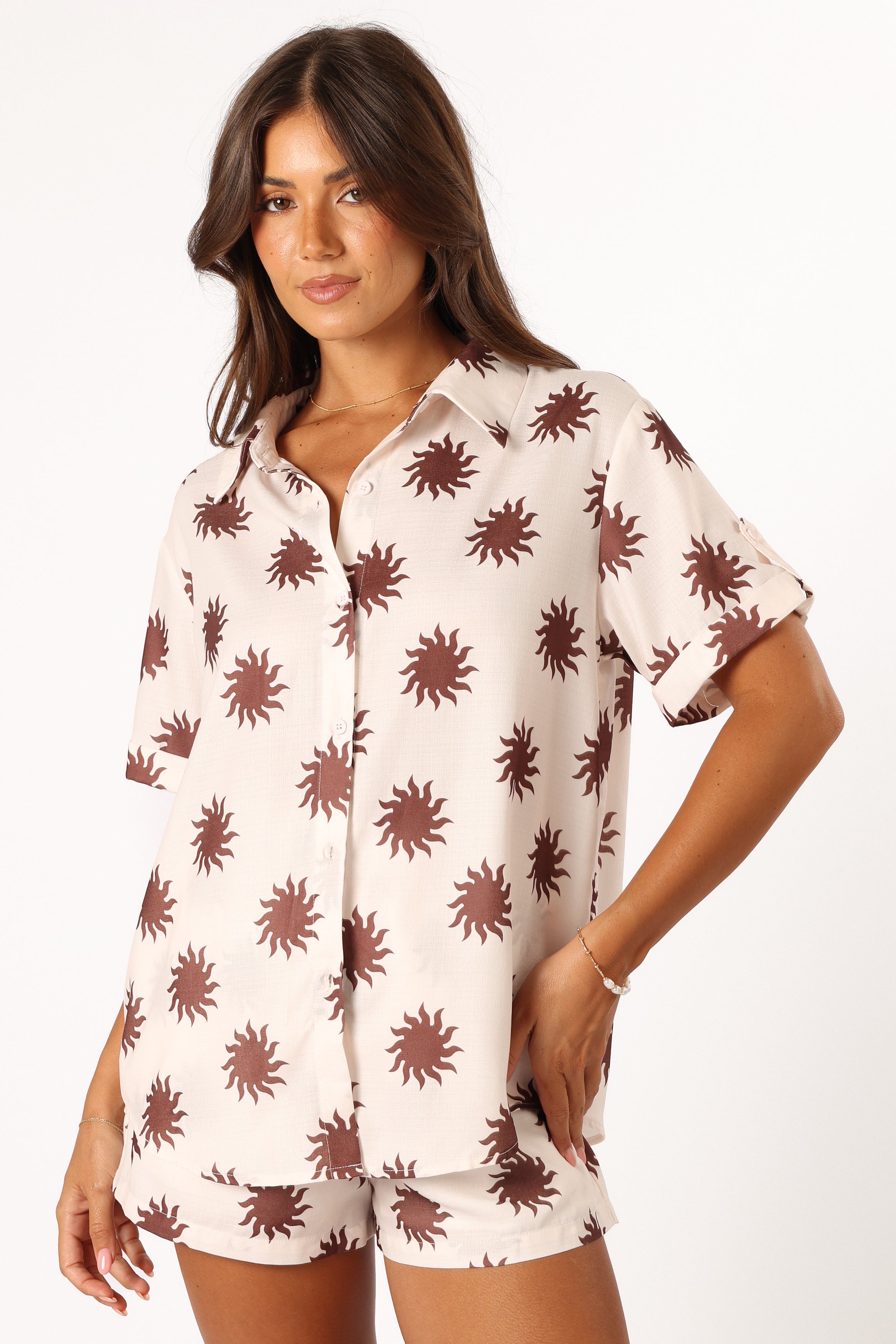 BOTTOMS @Marlene Shorts - Cream (Hold for Sundial)