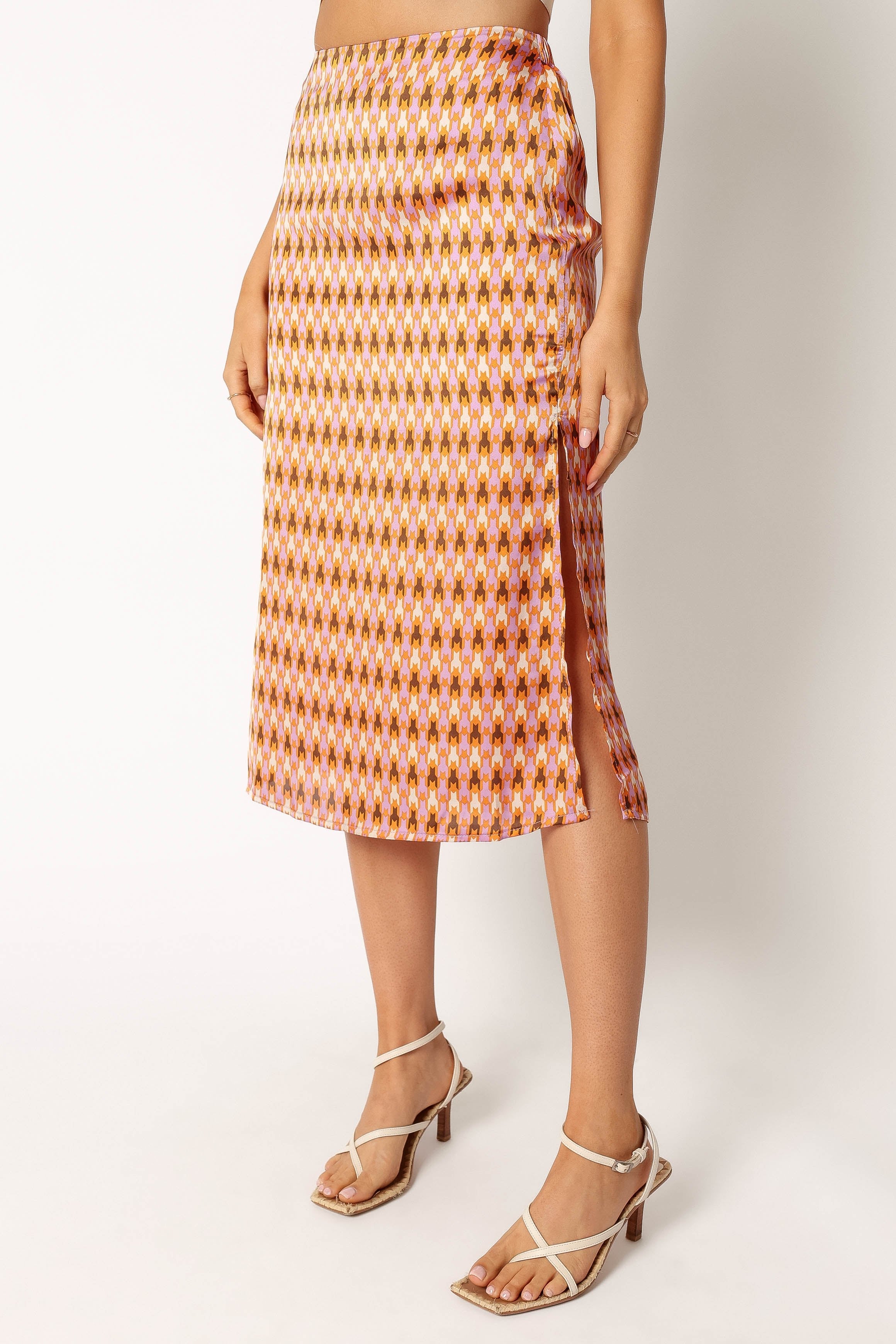 BOTTOMS @Marley Midi Skirt - Mocha