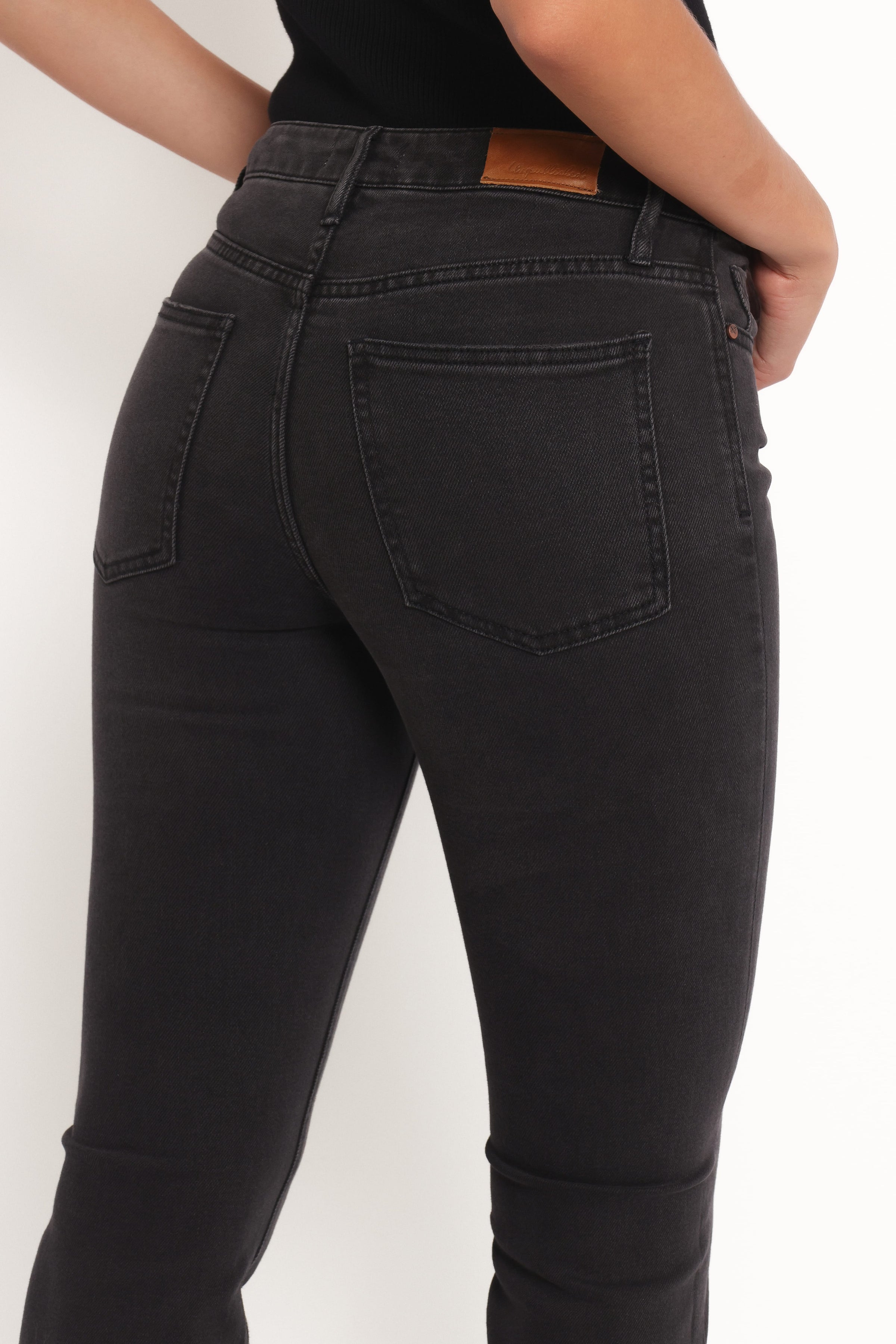 BOTTOMS Marlow Mid Rise Crop Flare Jeans - Psych