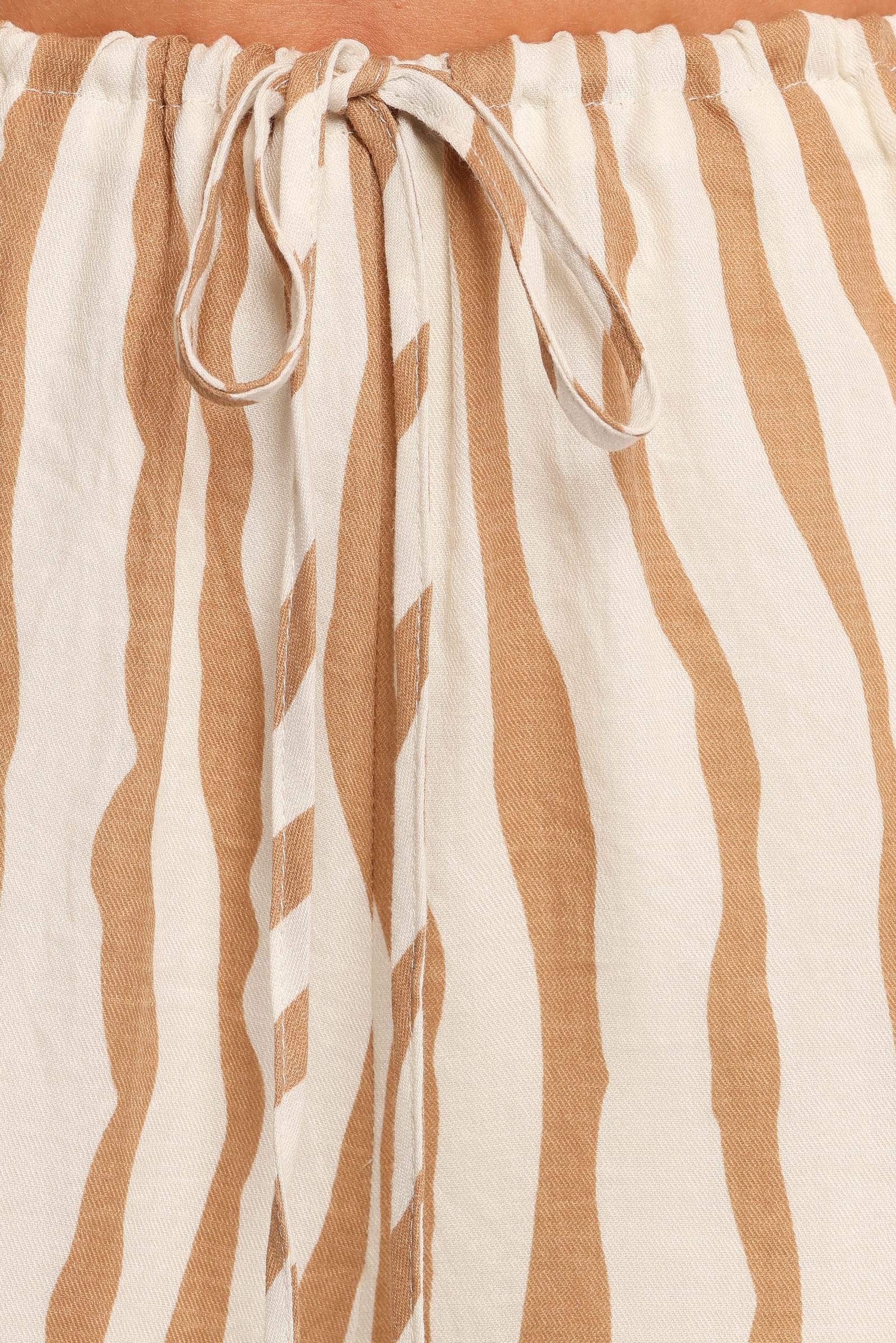 BOTTOMS Marmo Wide Leg Pant - Tan Stripe