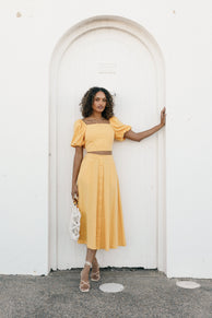 BOTTOMS Mave Midi Skirt - Sunflower