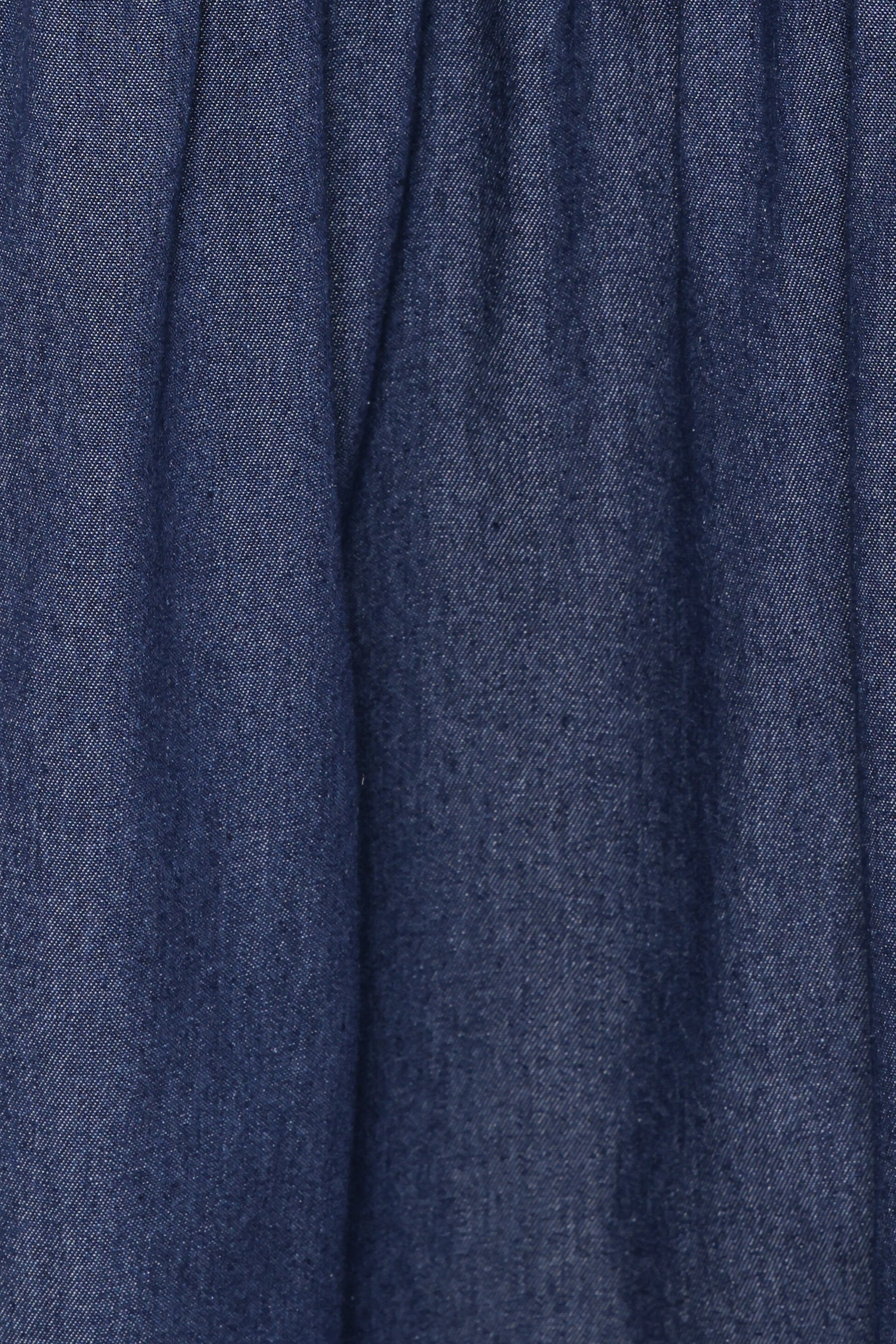 BOTTOMS @Meadow Midi Denim Skirt - Dark Wash
