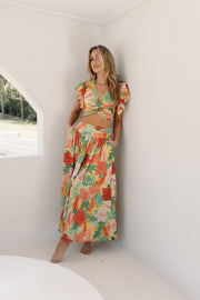 BOTTOMS @Miami Maxi Skirt - Leilani Print
