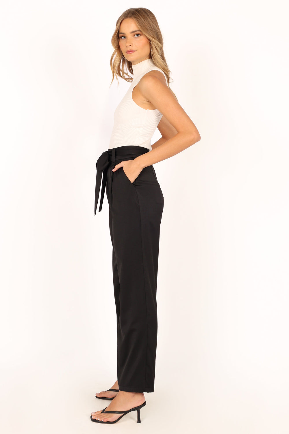 Buy Nelly Side Tie Pant - Black | Nelly.com