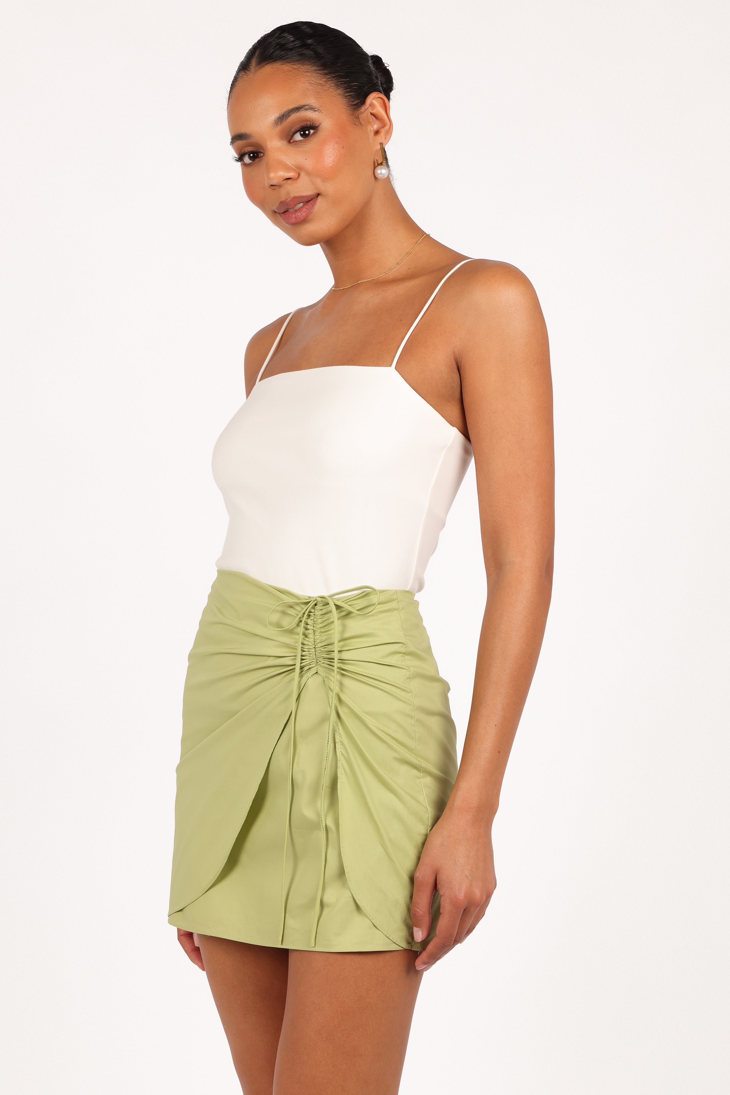 BOTTOMS Mirha Mini Skirt - Meadow Green