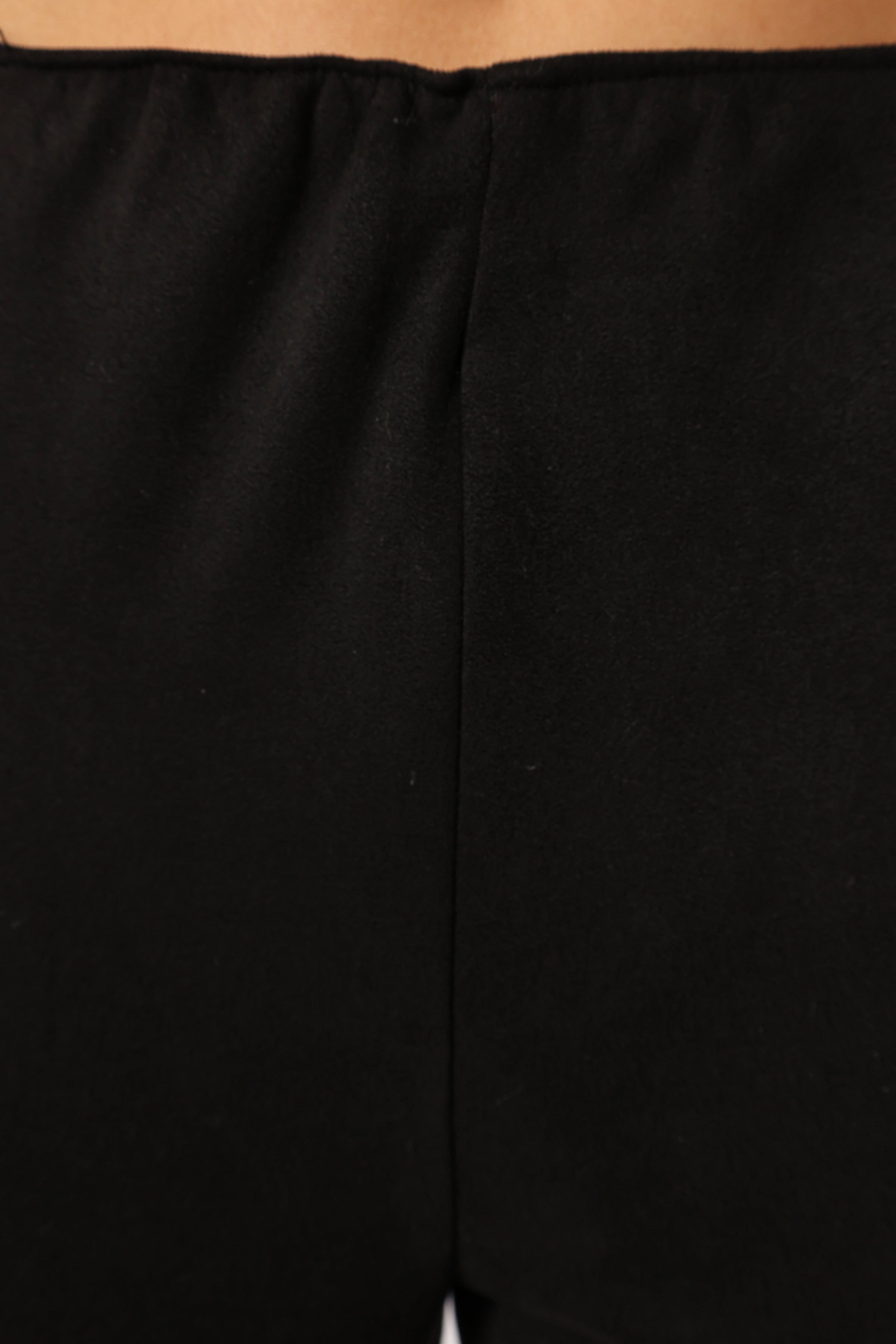 BOTTOMS @Morgan Suede Look Legging - Black