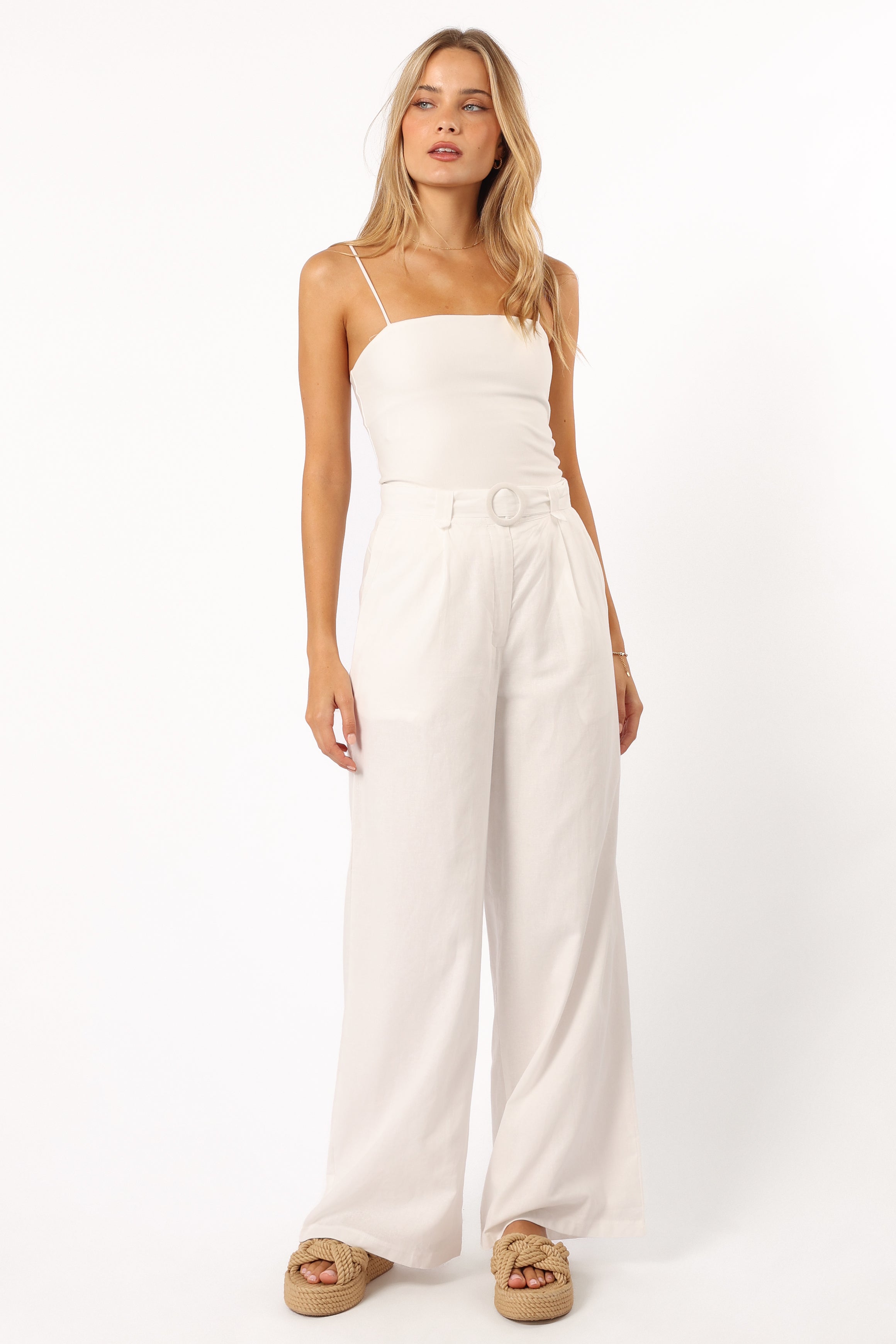 BOTTOMS @Mylia Pant - White (Hold for Euro Summer)