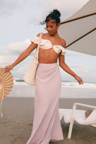 BOTTOMS @Nelle Midi Skirt - Lilac (Hold for Euro Summer)