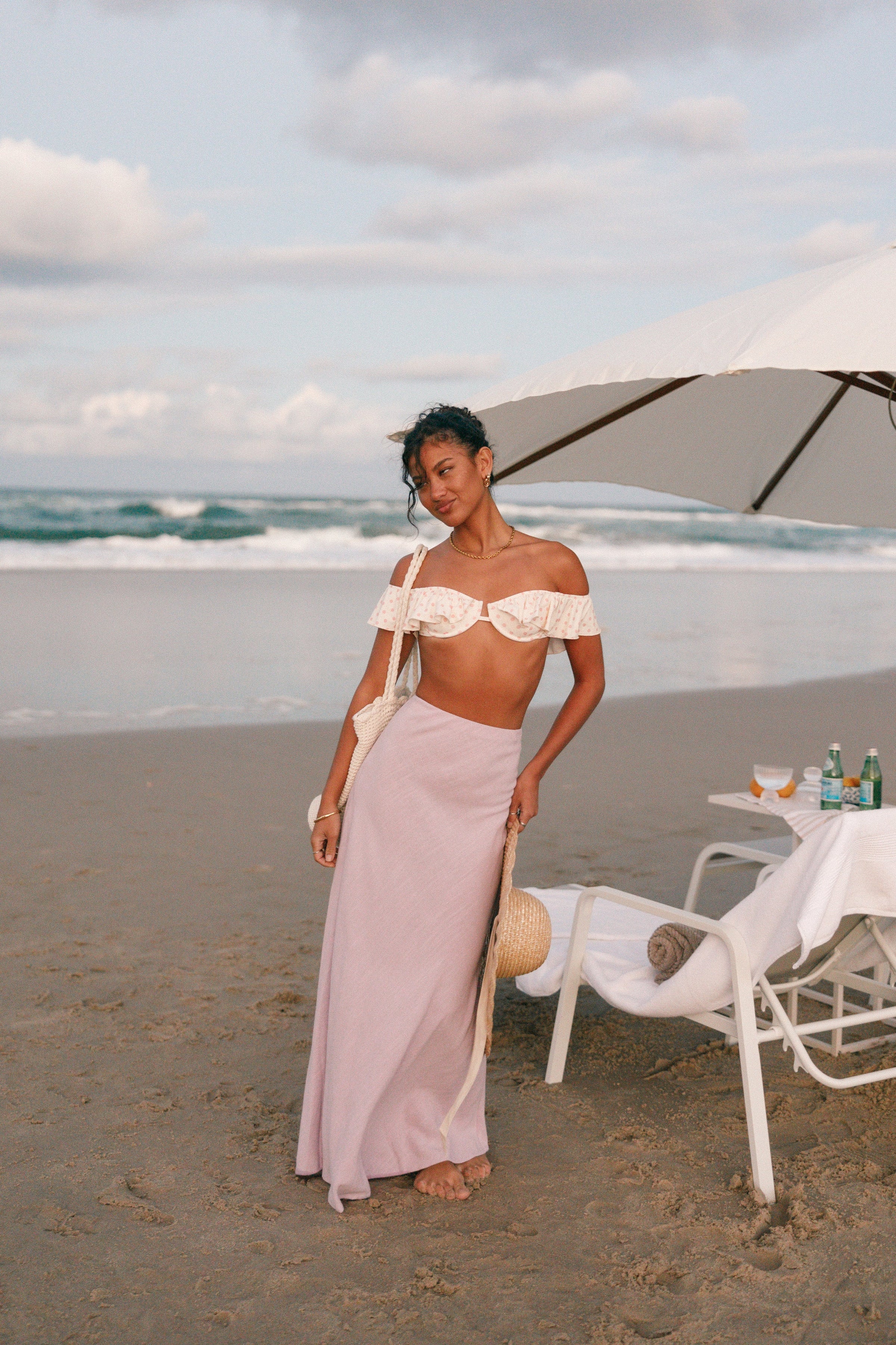 BOTTOMS @Nelle Midi Skirt - Lilac (Hold for Euro Summer)