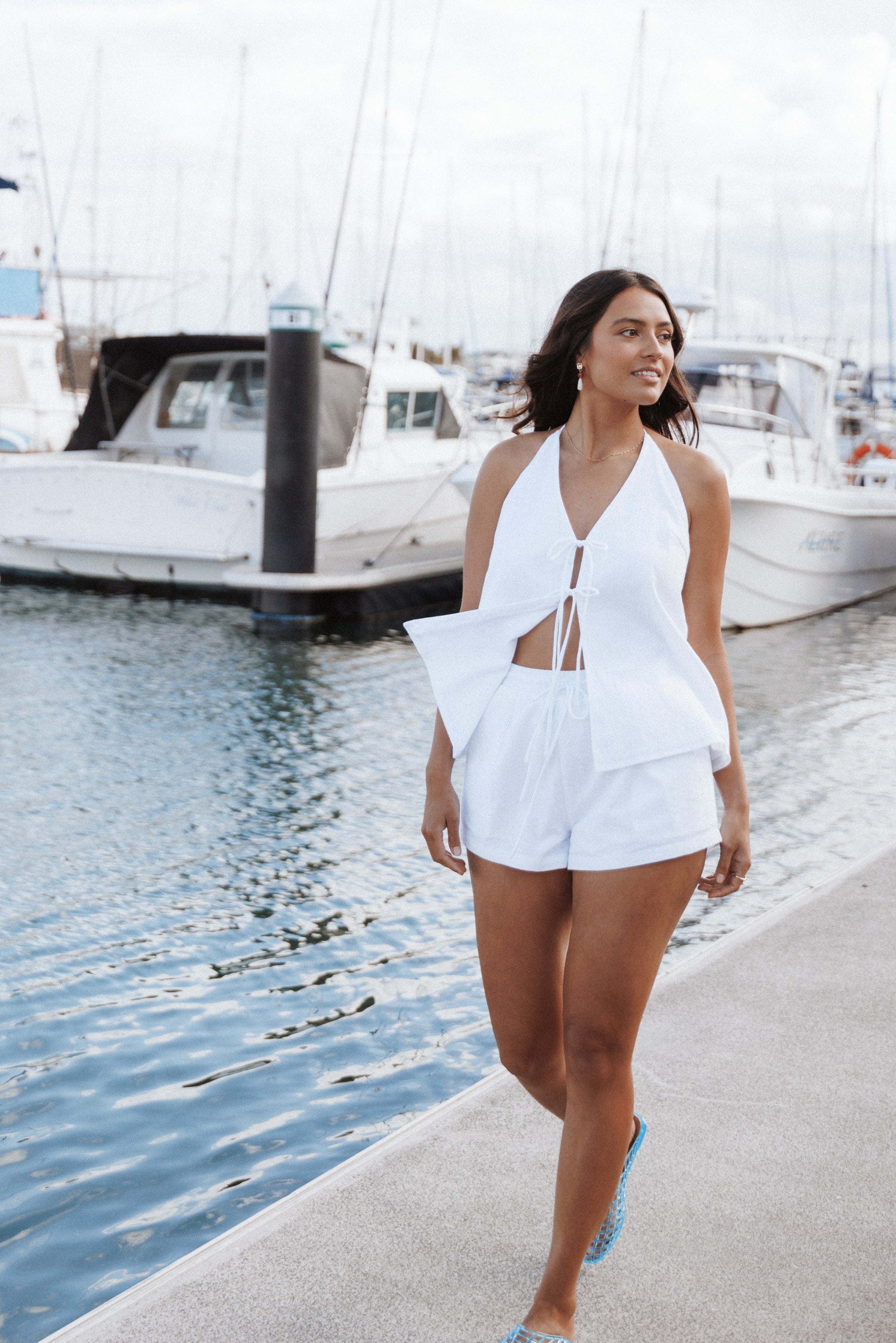 BOTTOMS Octavia Shorts - White