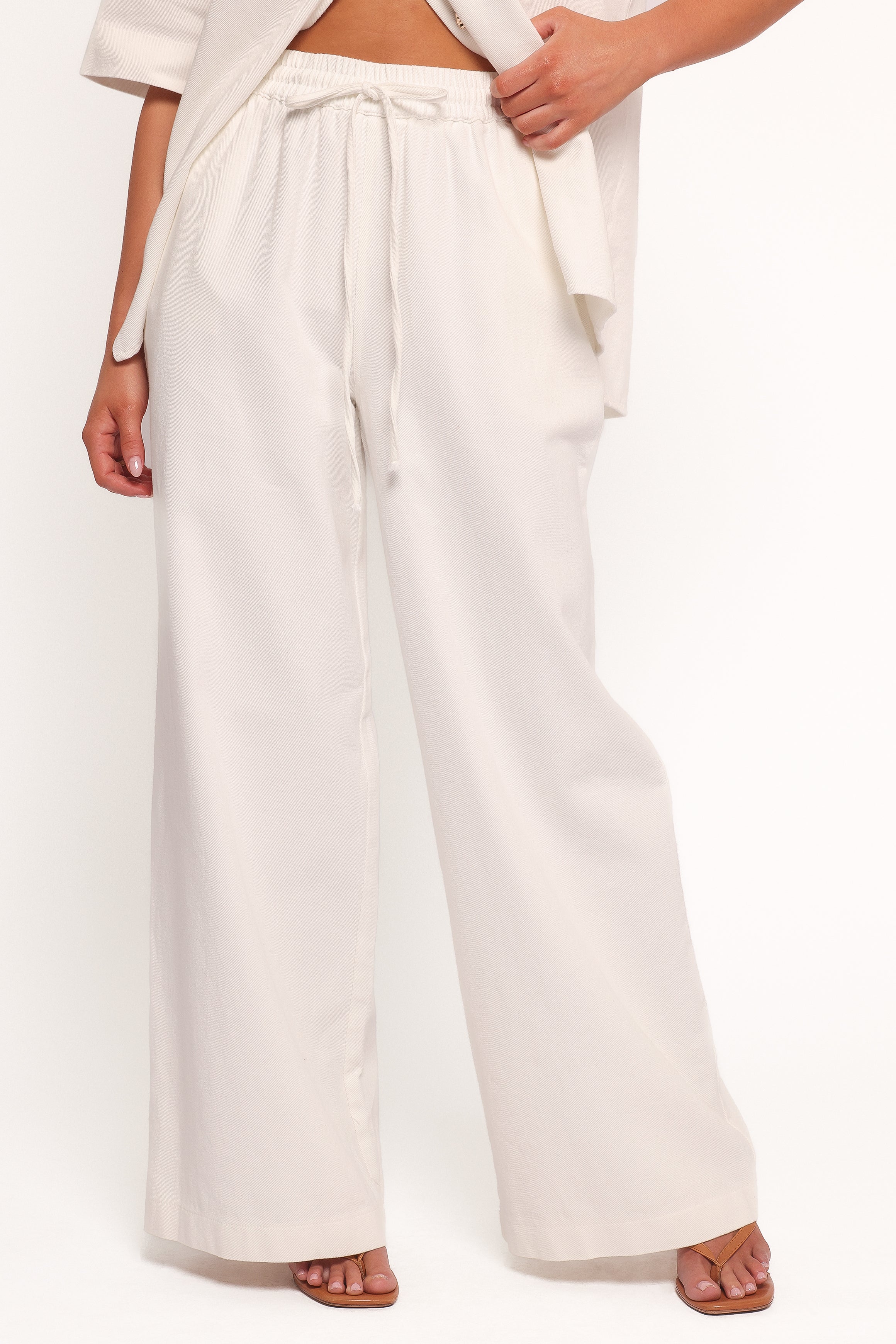 BOTTOMS Odelia Denim Pant - Off White