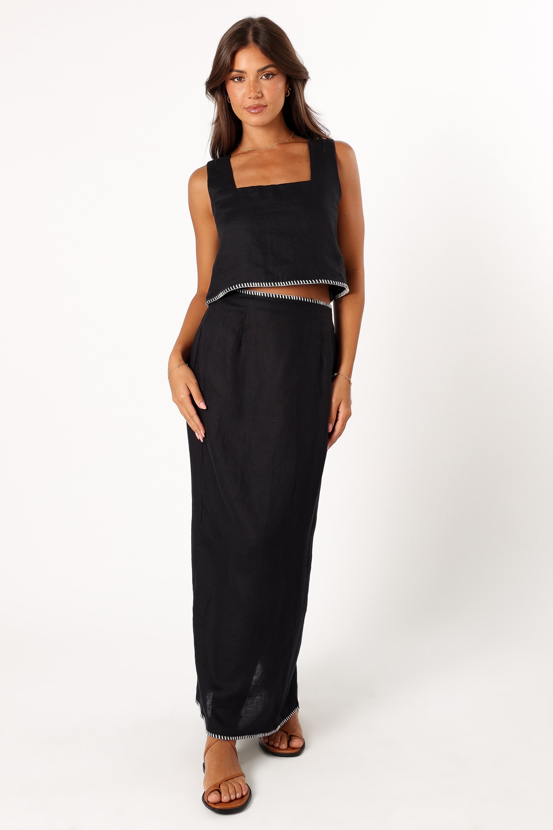 BOTTOMS @Odette Midi Skirt - Black (Hold for Sundial)