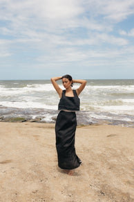 BOTTOMS @Odette Midi Skirt - Black (Hold for Sundial)