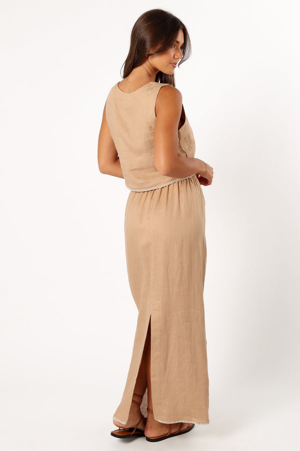 BOTTOMS @Odette Midi Skirt - Camel (Hold for Sundial)