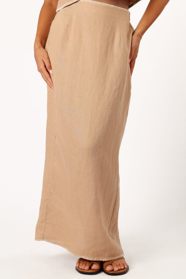 BOTTOMS @Odette Midi Skirt - Camel (Hold for Sundial)