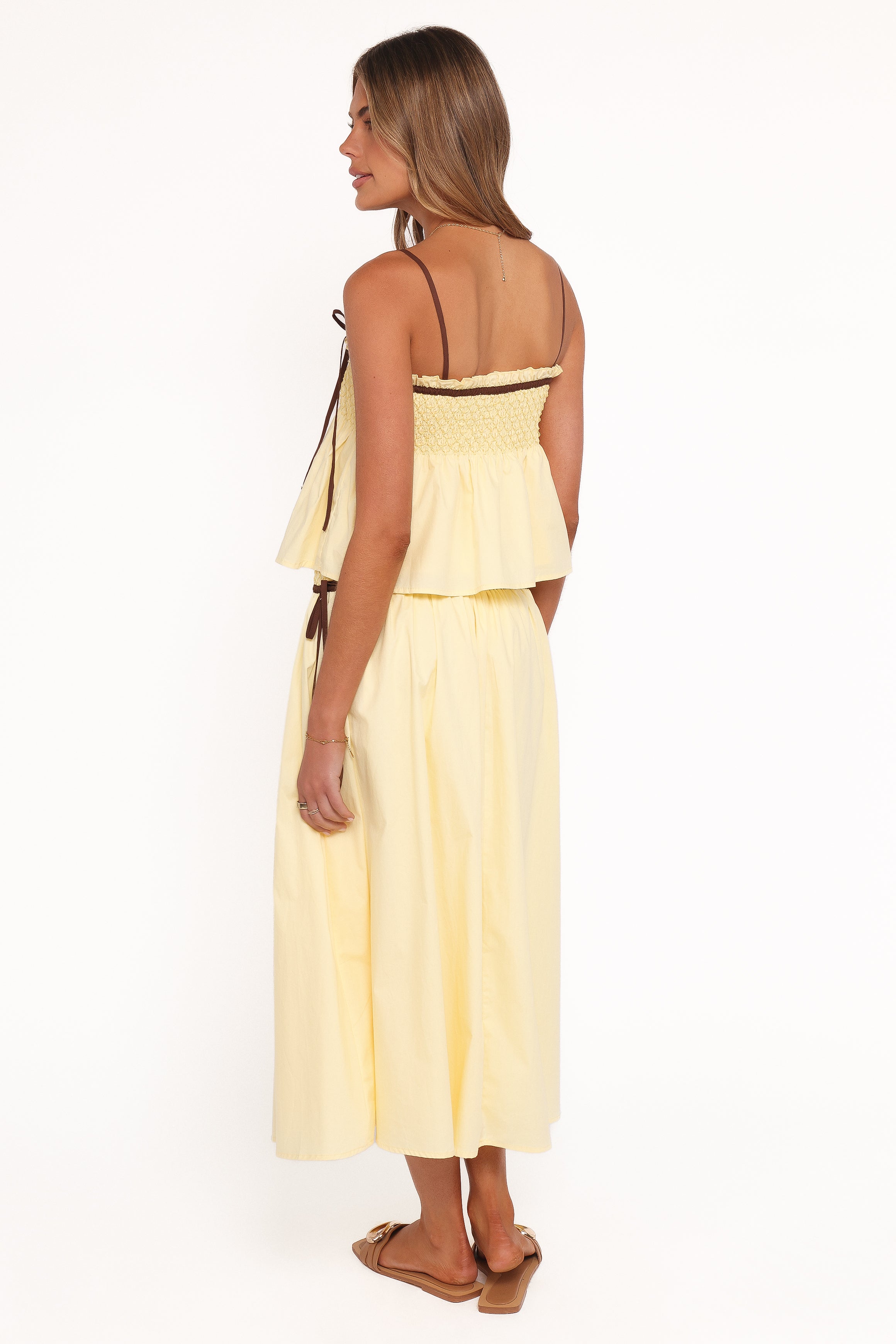 BOTTOMS Orielle Maxi Skirt - Lemon