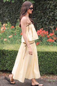 BOTTOMS Orielle Maxi Skirt - Lemon