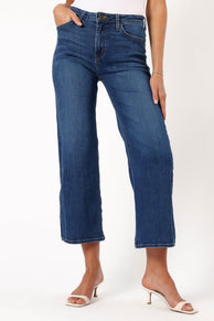 BOTTOMS @Otto Wide Leg Jean - Dark Denim