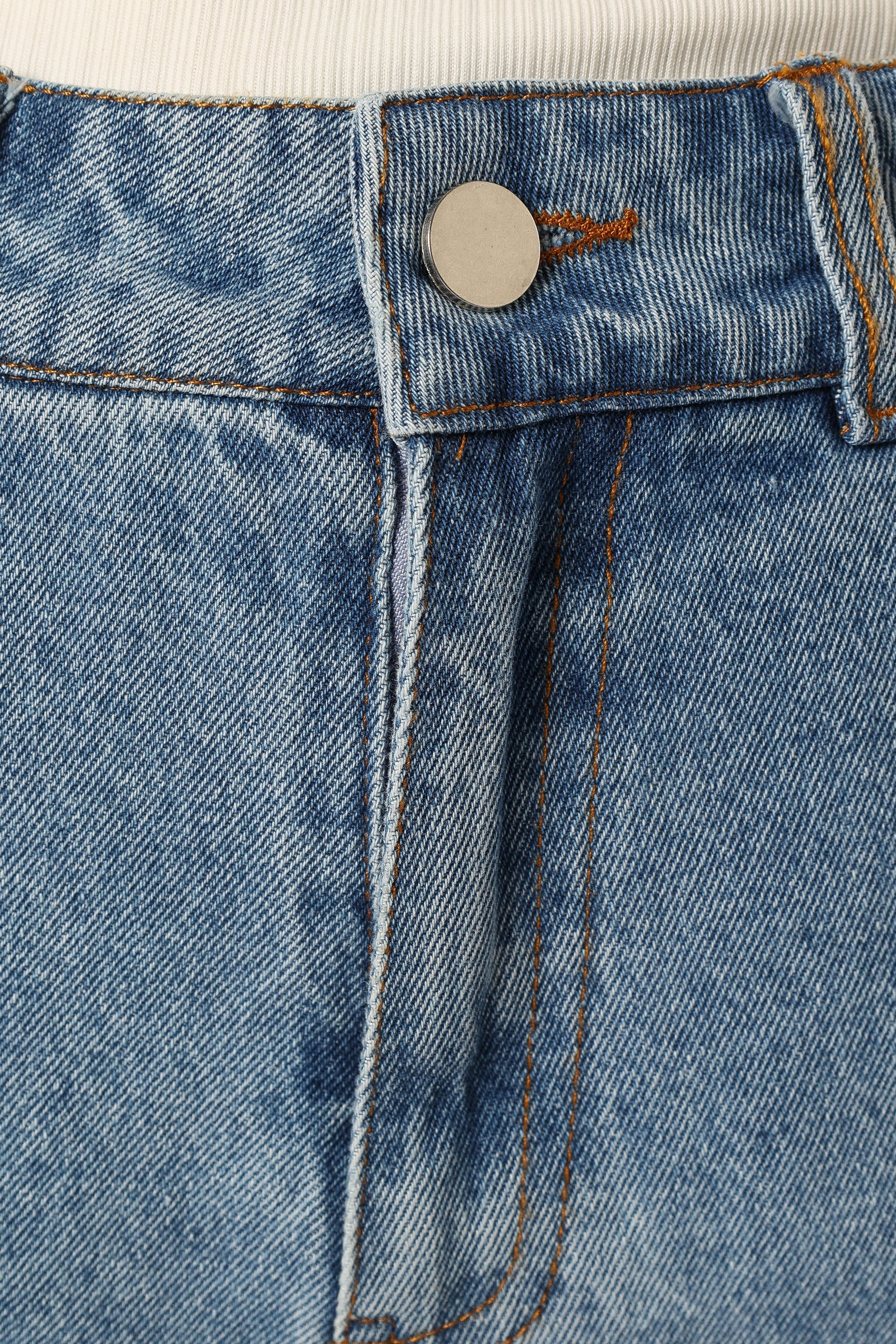 BOTTOMS @Peta Denim Shorts - Indigo