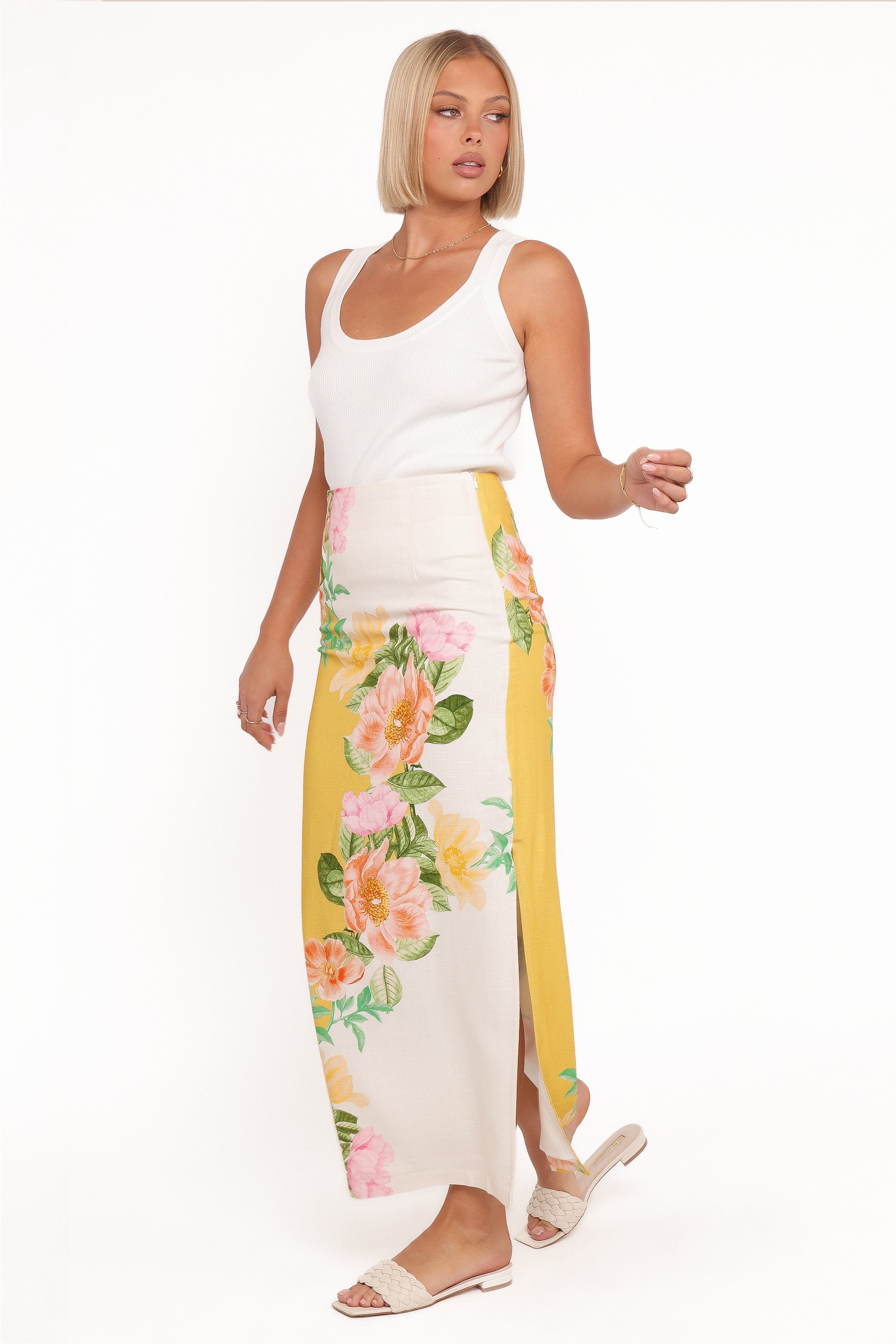 BOTTOMS Peta Maxi Skirt - Yellow Poppy