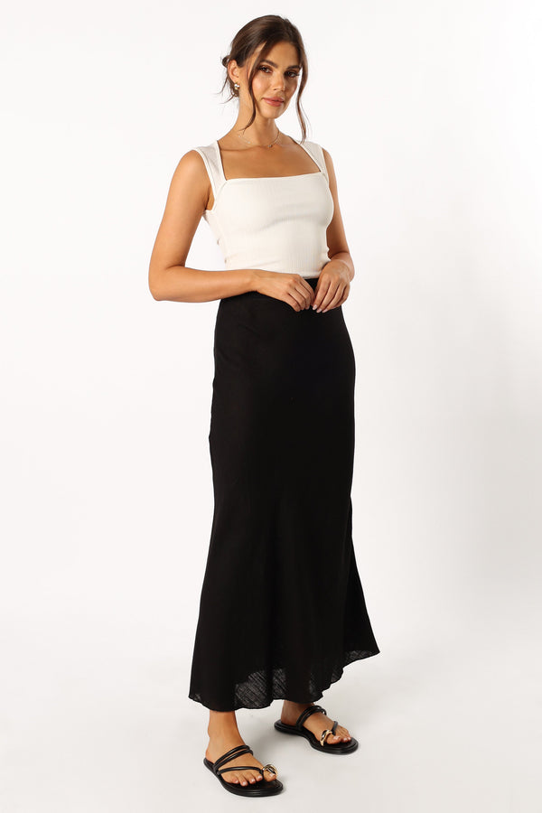 BOTTOMS @Pippy Midi Skirt - Black