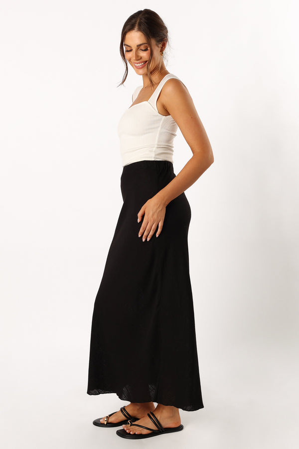 BOTTOMS @Pippy Midi Skirt - Black