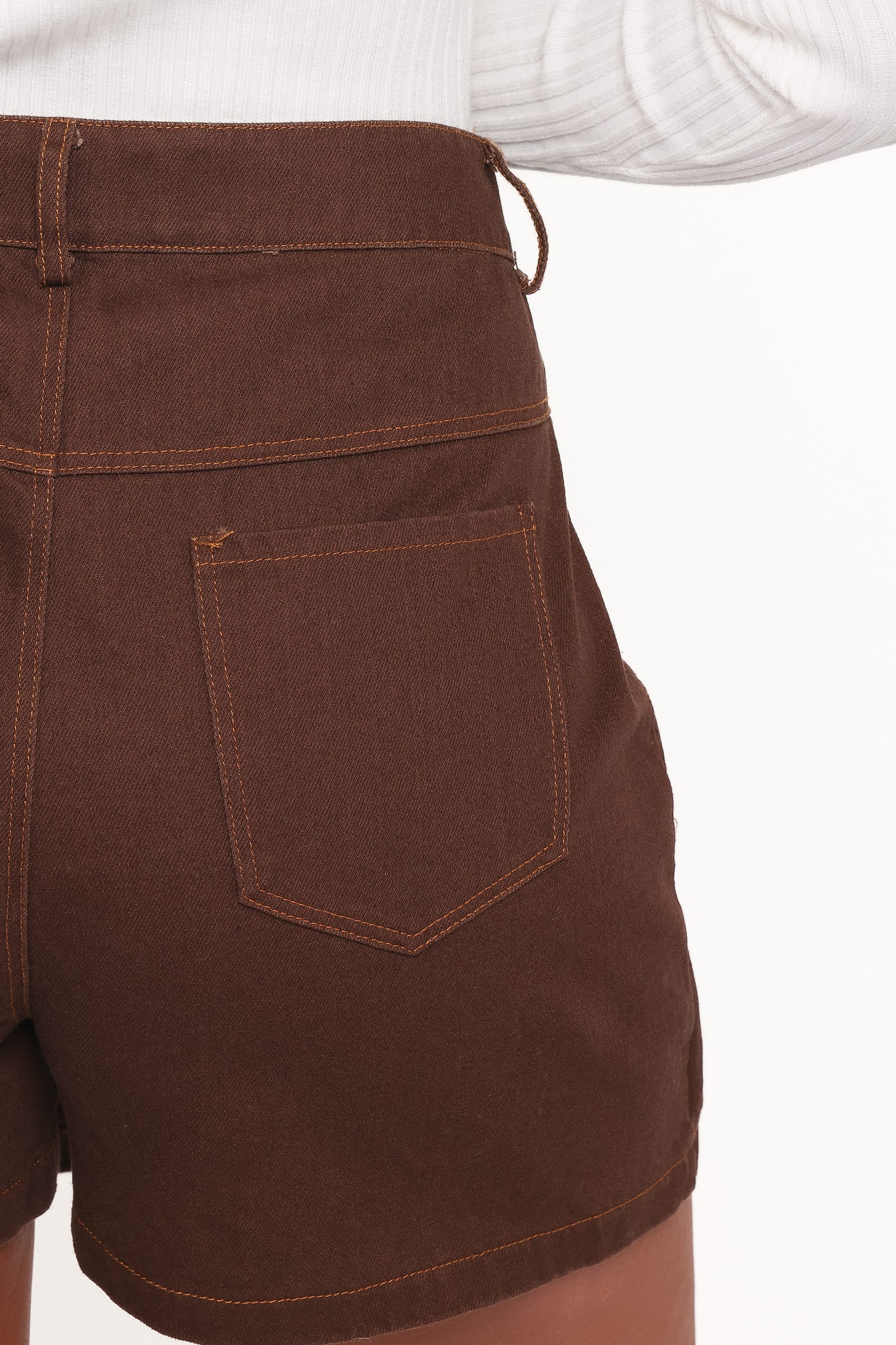 BOTTOMS Presley Denim Skort - Dark Brown