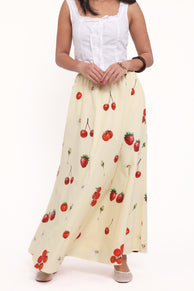 BOTTOMS Remira Midi Skirt - Yellow Cherry