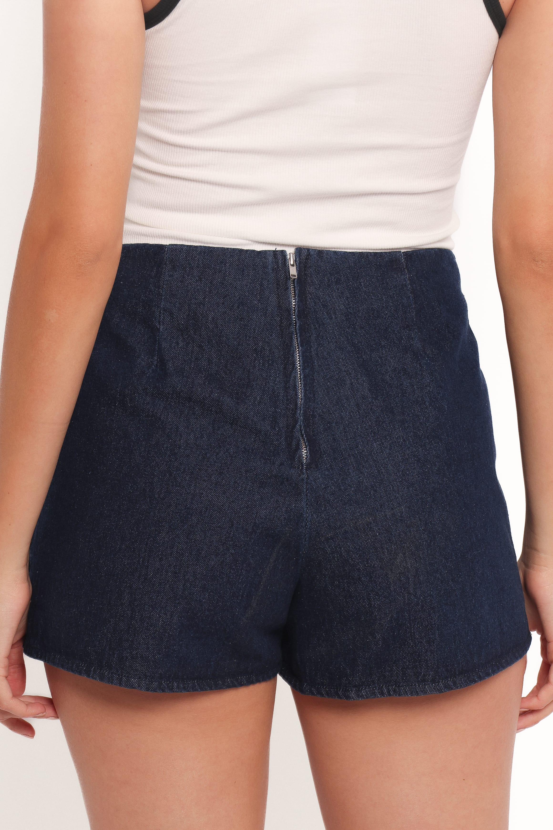 BOTTOMS Ressie Denim Mini Skort - Raw Denim