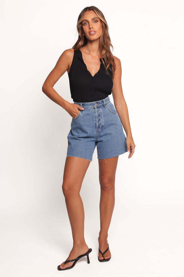 BOTTOMS Rollas 90s Relaxed Short - River Blue