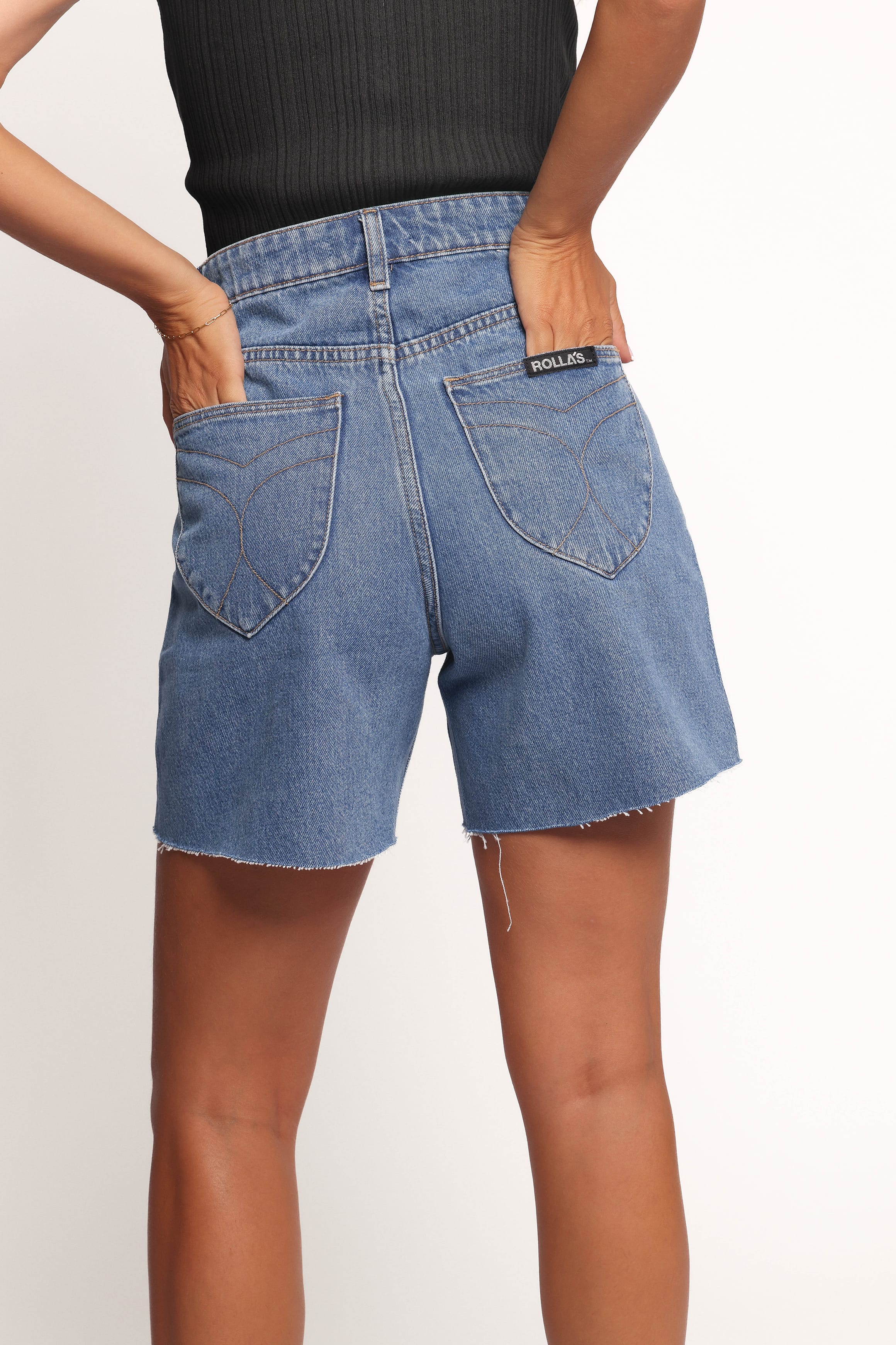 BOTTOMS Rollas 90s Relaxed Short - River Blue